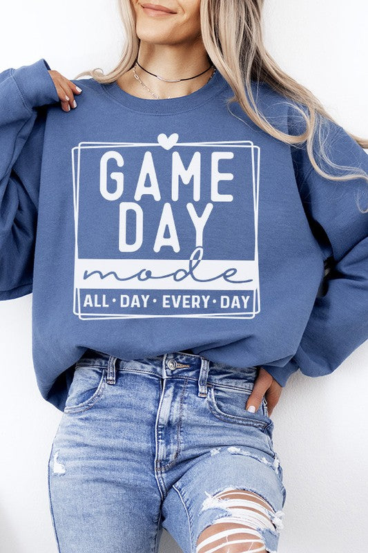 Fall Football Game Day Mode All Day Sweatshirt