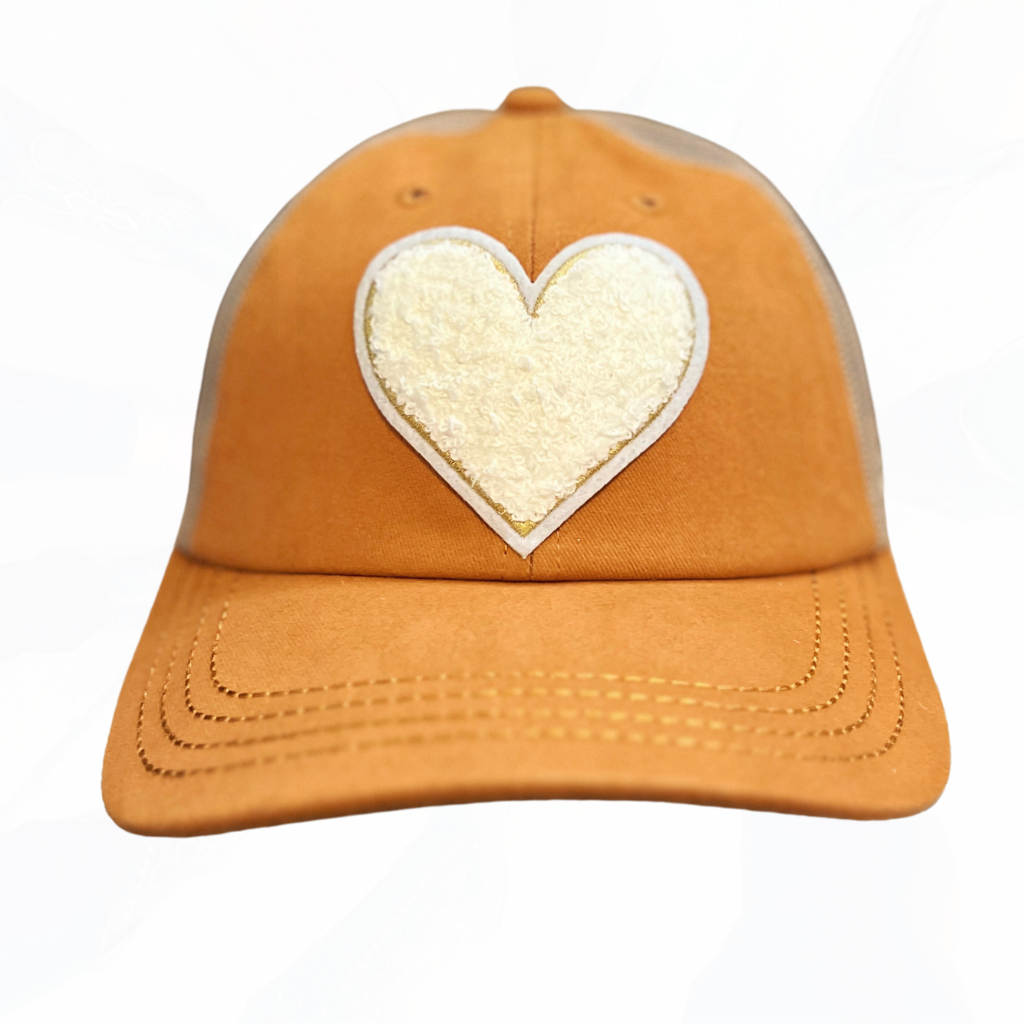 Texas Sistas FUZZY Heart Patch Hats