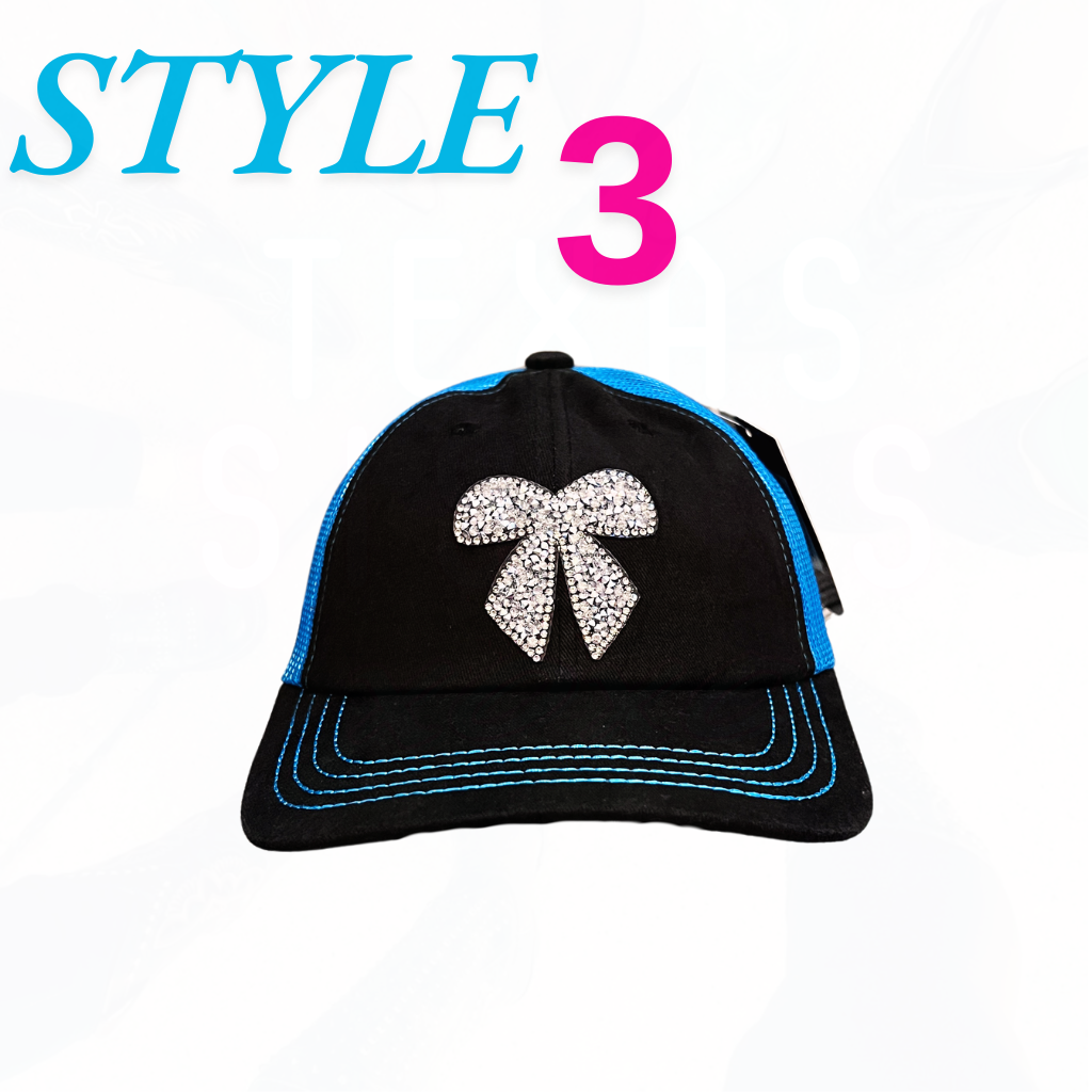 Texas Sistas Bling Bow Hats