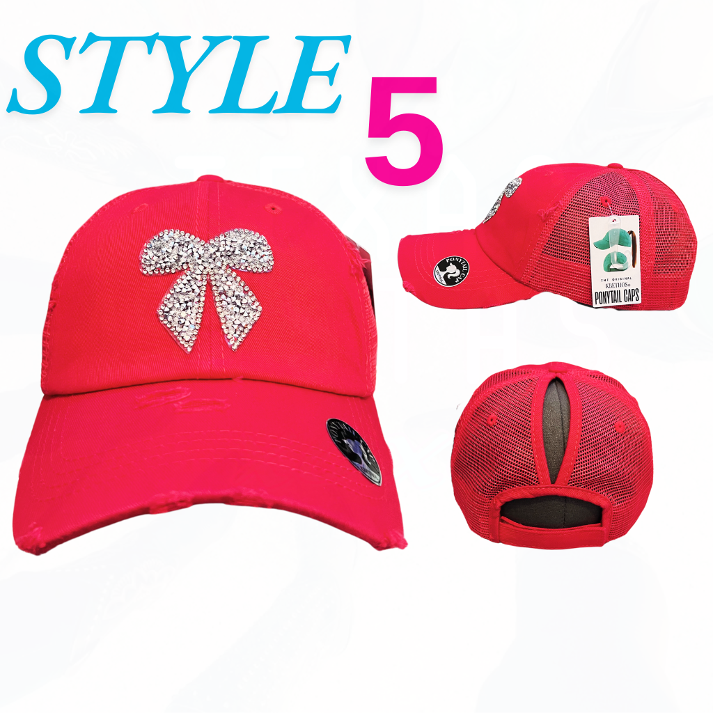 Texas Sistas Bling Bow Hats