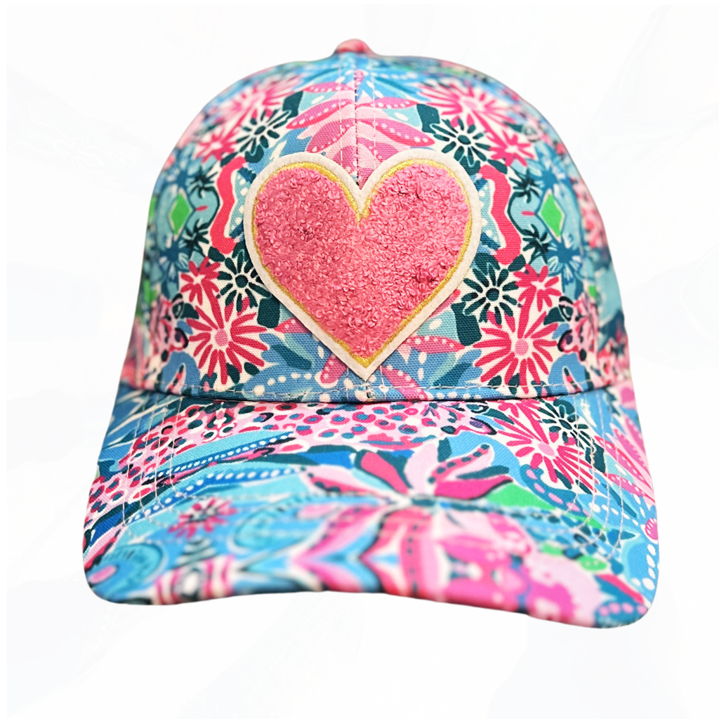 Texas Sistas FUZZY Heart Patch Hats