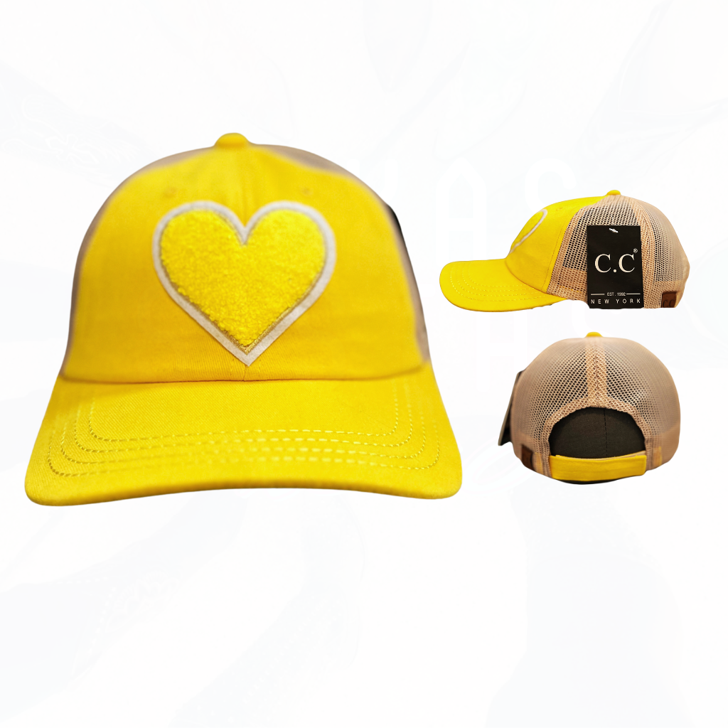 Texas Sistas FUZZY Heart Patch Hats