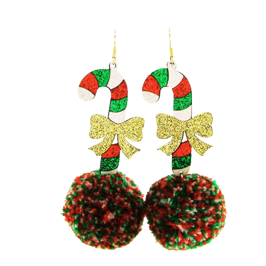 Fluffy Bling Christmas Earrings Collection