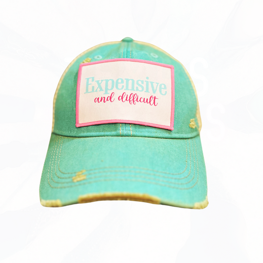 EXPENSIVE AND DIFFICULT PATCH HAT