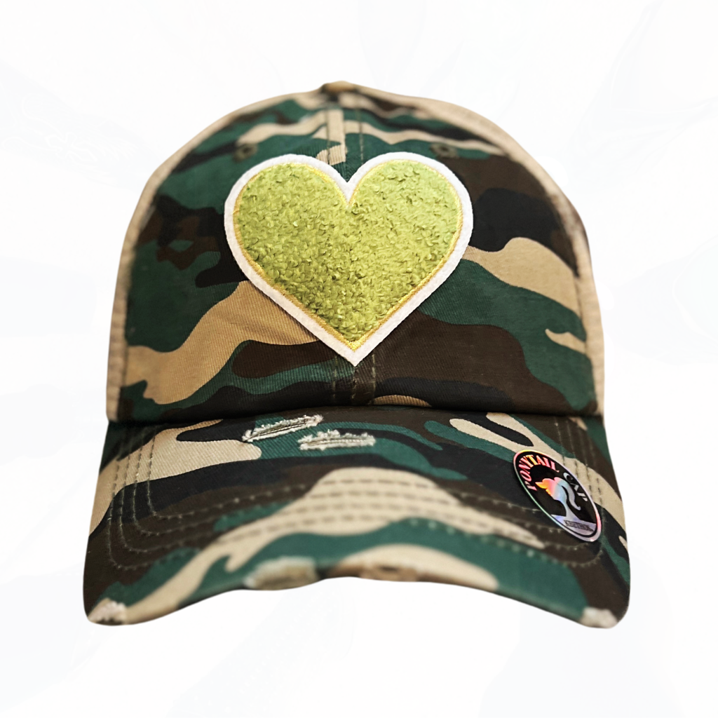 Texas Sistas FUZZY Heart Patch Hats