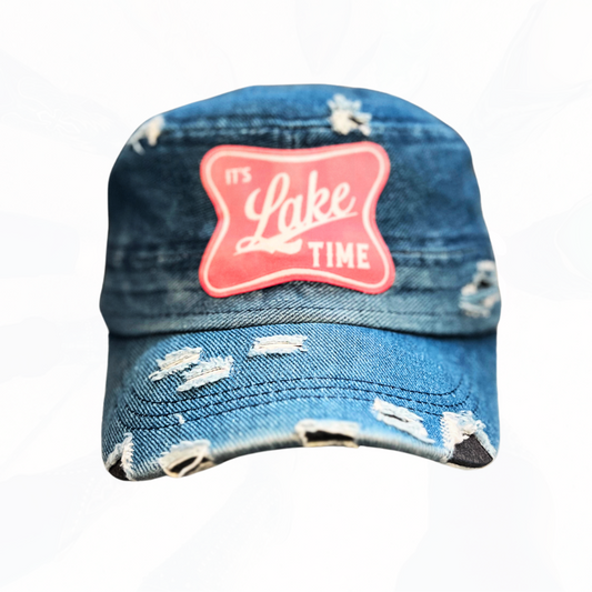 LAKE TIME DENIM CADET STYLE HAT