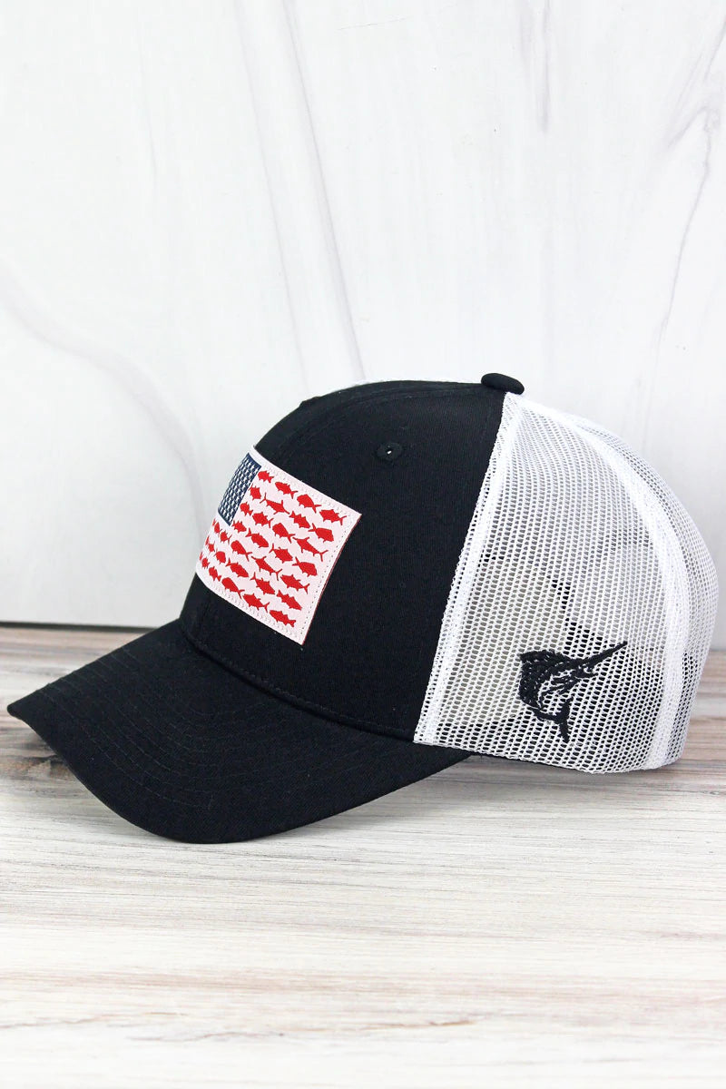 Fish Flag Patch Hat