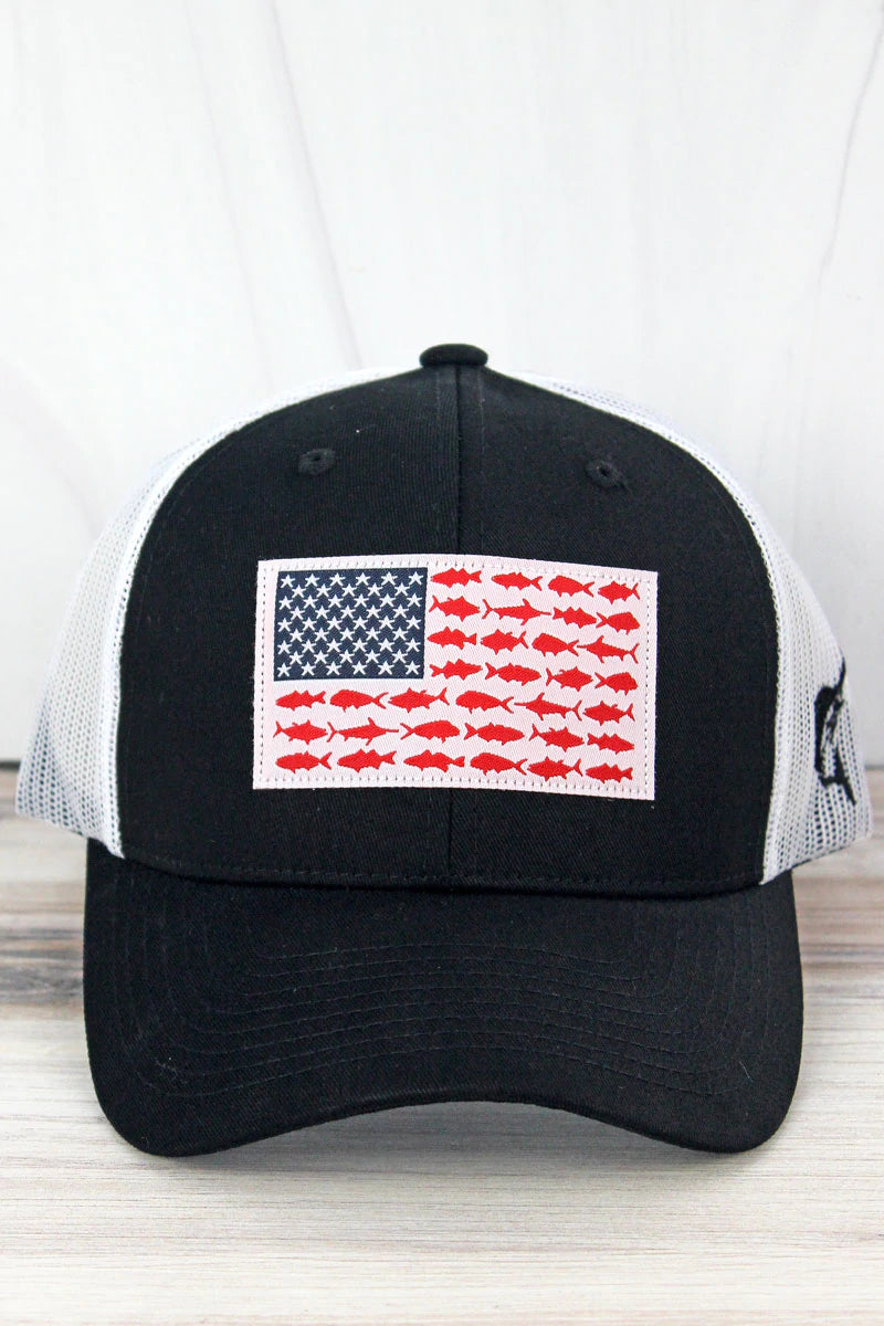 Fish Flag Patch Hat