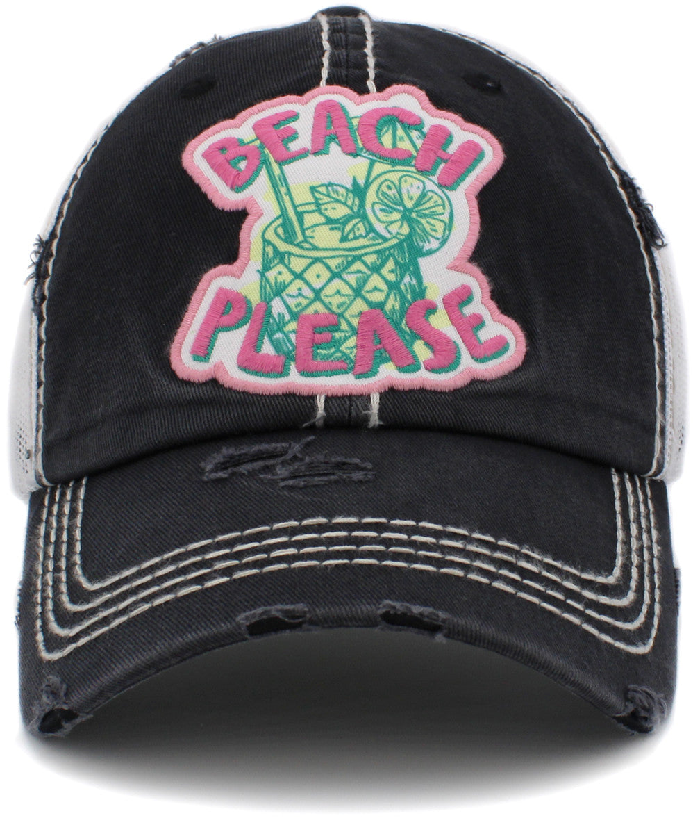 Beach Please Cocktail Trucker Hat