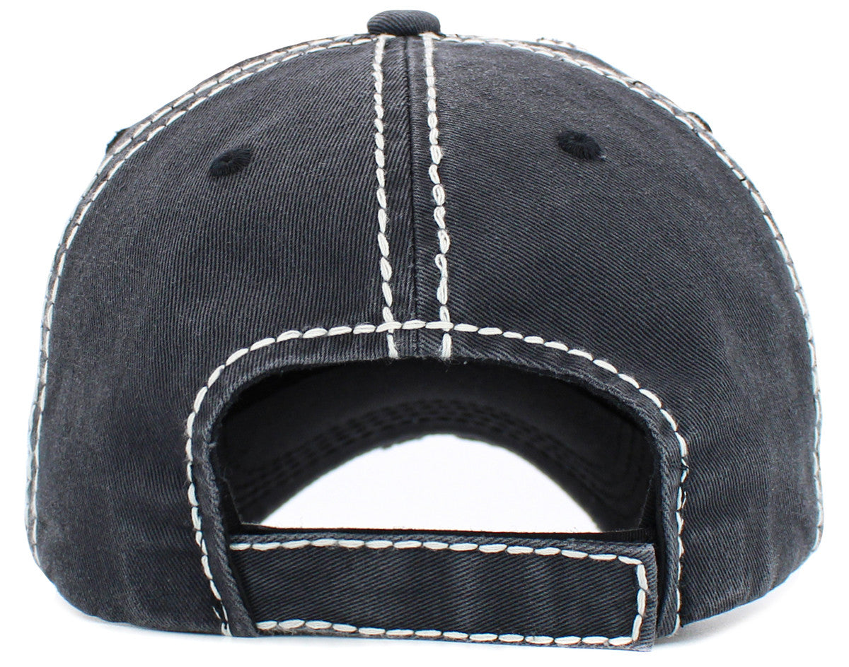 Wine Not Hat - Black Patch Hat