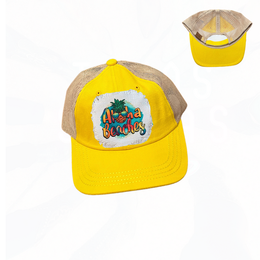 Aloha Beaches Patch Trucker Hat