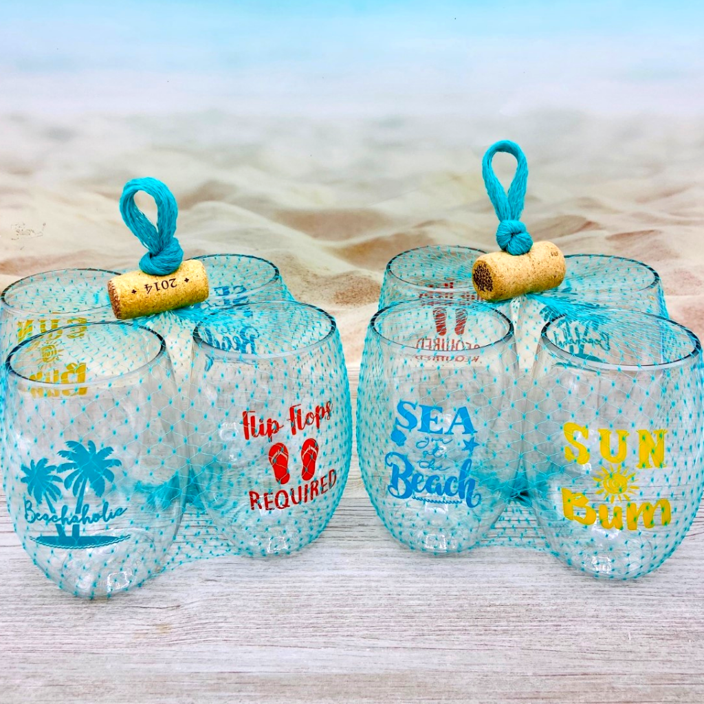 HANGING WITH MY PEEPS EASTER WINE TUMBLERS - 4 Pack